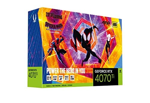 Zotac GAMING AMP AIRO Spider-Man: Across the Spider-Verse GeForce RTX 4070 Ti 12GB GDDR6X Black image