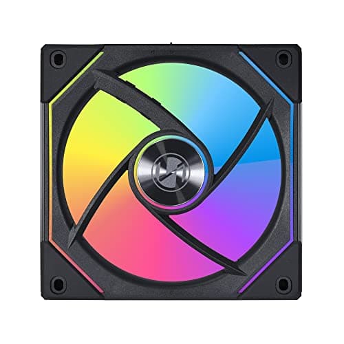 Lian Li Uni Fan SL-Infinity 120mm Black Addressable RGB PWM 61.3 CFM 3-Pack image