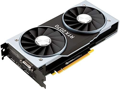 NVIDIA GeForce RTX 2070 Founders Edition 8GB GDDR6 Silver / Black image