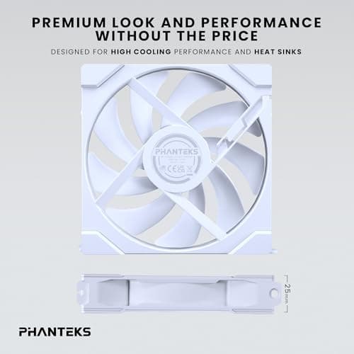 Phanteks M25G2-140 140mm White D-RGB PWM 101.78 CFM 3-Pack image
