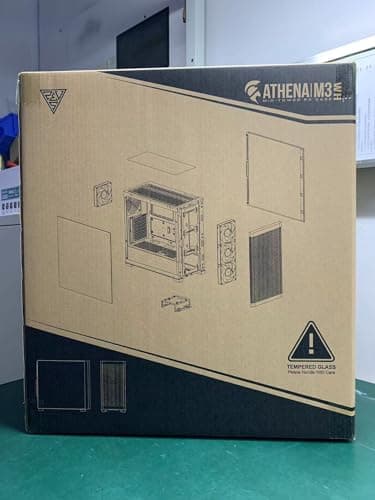 GAMDIAS ATHENA M3 ATX Mid Tower White Tempered Glass Side Panel image