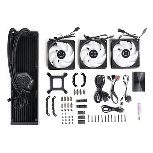 Cooler Master MasterLiquid Water 360mm Atmos 70.7 CFM Black image