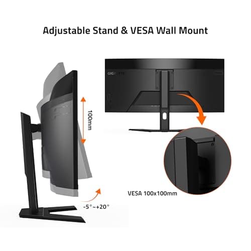 Gigabyte G34WQCP 34" 3440x1440 180Hz VA Curved Monitor image