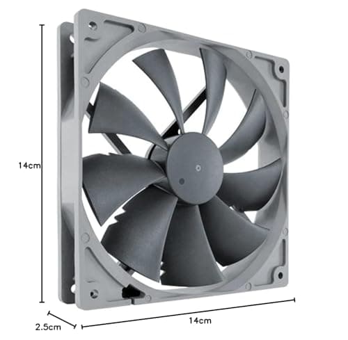 Noctua P14s redux-1200 140mm Black / Gray 64.92 CFM image