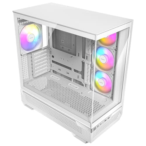 Antec C7 ATX Mid Tower White Tempered Glass Side Panel ARGB image