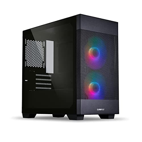 Lian Li LANCOOL 205M MESH Micro ATX Mini Tower Black Tempered Glass Side Panel image