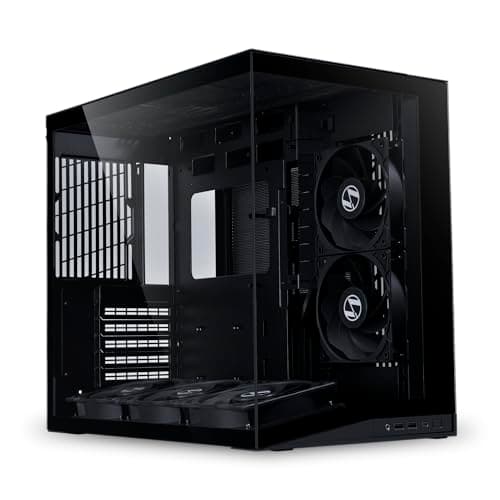 Lian Li O11 Dynamic Mini V2 Flow ATX Mini Tower Black with Tempered Glass Side Panel and Front Panel: USB 3.2 Gen 2 Type-C, USB 3.2 Gen 1 Type-A main image