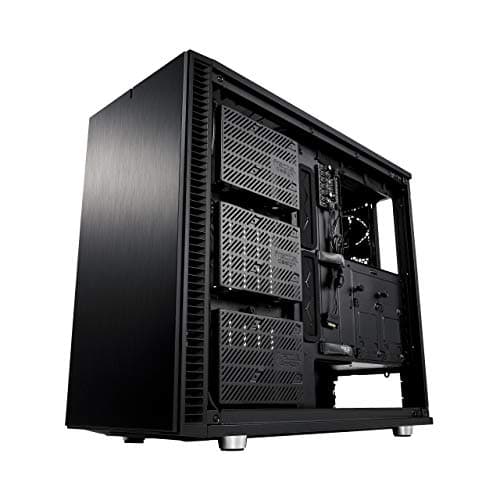 Fractal Design Define S2 Vision Blackout ATX Silent Modular Dark Tint Tempered Glass Window Mid Tower Computer Case image