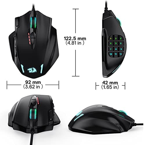 Redragon M908 IMPACT MMO Wired Optical Gaming Mouse image