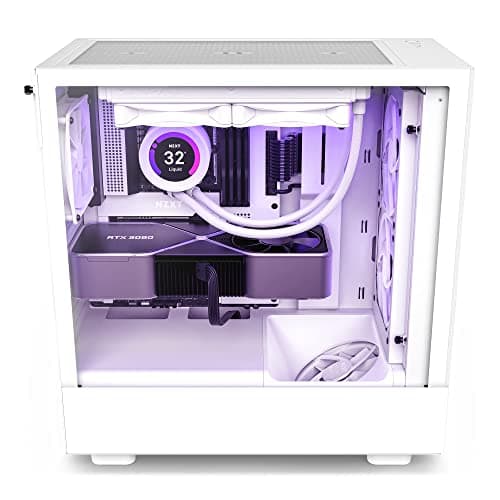 NZXT H5 Elite ATX Mid Tower White Tempered Glass image