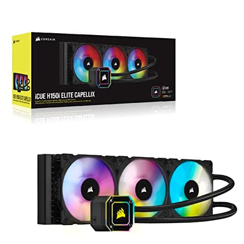Corsair iCUE H150i ELITE CAPELLIX Water 360mm Black image