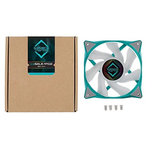 Iceberg Thermal IceGALE 120mm Teal / White ARGB PWM 94 CFM 1-Pack image