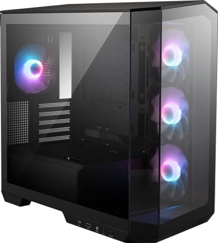 MSI MAG PANO M100R PZ Micro ATX Mid Tower Black Tempered Glass image