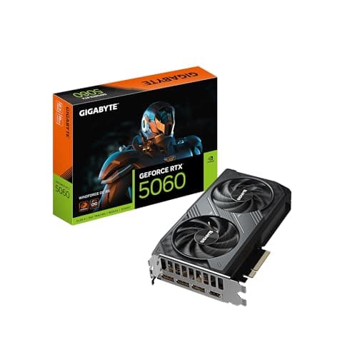 Gigabyte WINDFORCE OC GeForce RTX 5060 8GB GDDR7 Black main image