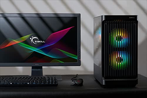 G.Skill LT1 Micro ATX Mini Tower Black with Tempered Glass Side Panel and USB 3.2 Gen 1 Type-A, USB 2.0 Type-A image