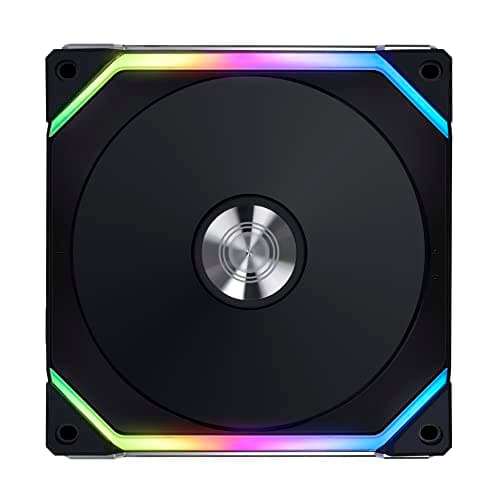 Lian Li UNI FAN SL V2 140mm Black / Silver Addressable RGB PWM 77.6 CFM 1-Pack image
