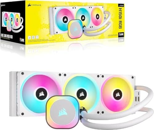 Corsair iCUE LINK H150i RGB Water 360mm RGB 63.1 CFM White image