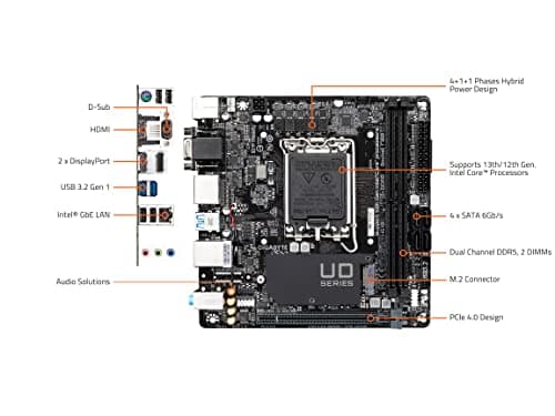 Gigabyte H610 H610I LGA1700 DDR5 Mini ITX image