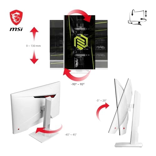 MSI MAG 274QRFW 27" WQHD 180 Hz Rapid IPS Monitor White image