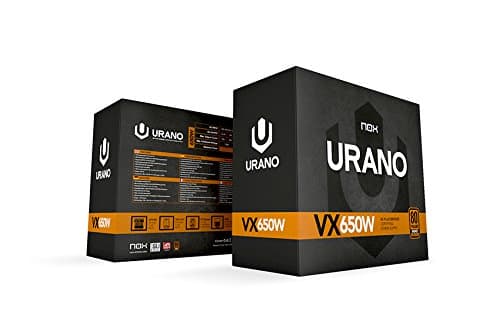 NOX URANO VX Black / Orange 650W Non-Modular 80+ Bronze Certified image