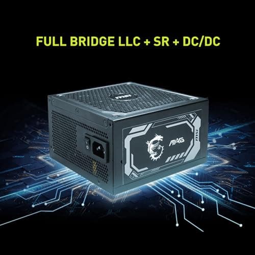 MSI MAG A1250GL PCIE5 Black 1250W Fully Modular 80+ Gold ATX image