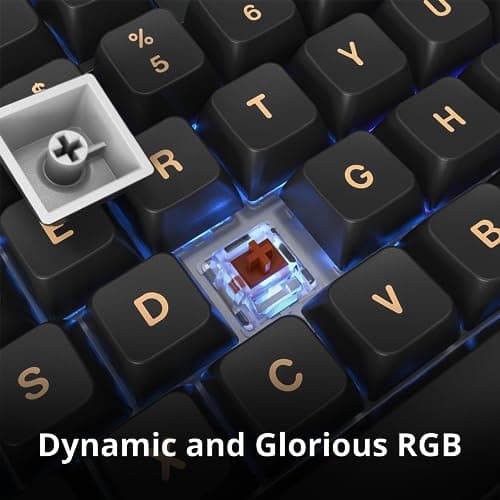 Montech MKey RGB Wired Gateron G Pro 2.0 Brown Mechanical Gaming Keyboard image