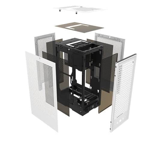 HYTE Revolt 3 Small Form Factor Premium ITX Computer Gaming Case with 700W 80+ Gold SFX Power Supply, White image