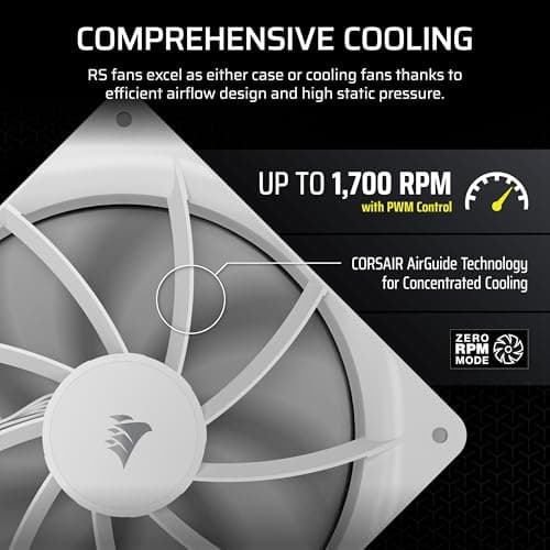 Corsair RS140 140mm White PWM 2-Pack image