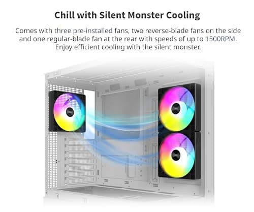 Montech XR ATX Mid Tower Black Tempered Glass image