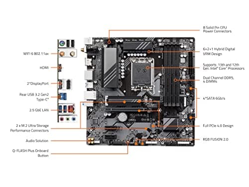 Gigabyte B760M DS3H AX DDR5 Micro ATX image