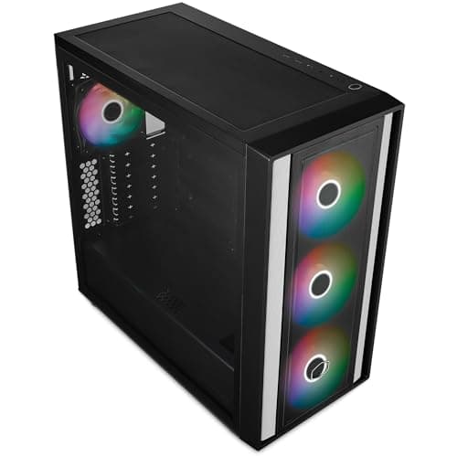 Cooler Master MasterBox 600 ATX Mid Tower Black with Tempered Glass Side Panel and USB 3.2 Gen 2x2 Type-C, USB 3.2 Gen 1 Type-A image