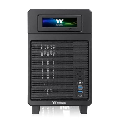 Thermaltake TR100 Mini-ITX Desktop Black Mesh Side Panel image