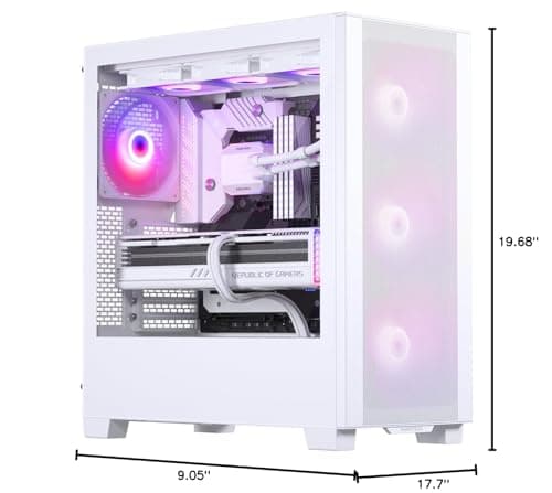 Phanteks XT PRO ULTRA ATX Mid Tower White Tempered Glass Side Panel image