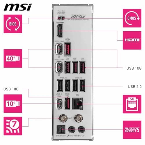 MSI X870E MPG EDGE TI WIFI AM5 DDR5 ATX image