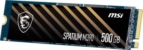 MSI SPATIUM M390 500GB M.2-2280 SSD PCIe 3.0 x4 NVMe image