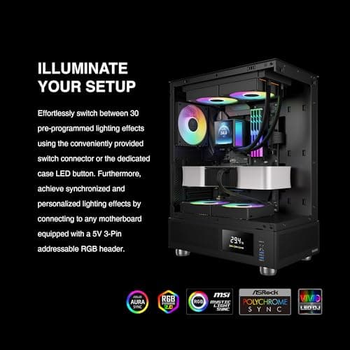 GAMDIAS CHIONE P5 81.81 CFM Water 240mm Black image