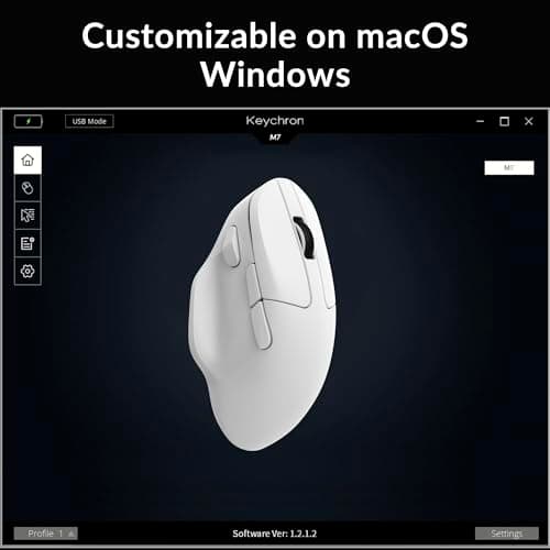 Keychron M7 Bluetooth/Wireless/Wired Optical Mouse image