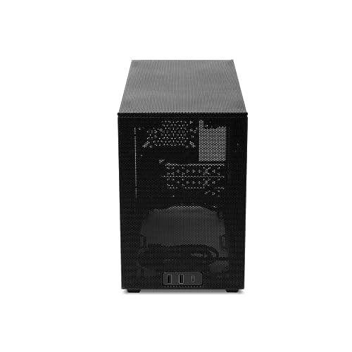 SSUPD Meshroom D Mini-ITX Desktop Black with Mesh Side Panel and USB 3.2 Gen 2 Type-C and USB 3.2 Gen 1 Type-A Front Panel USB image