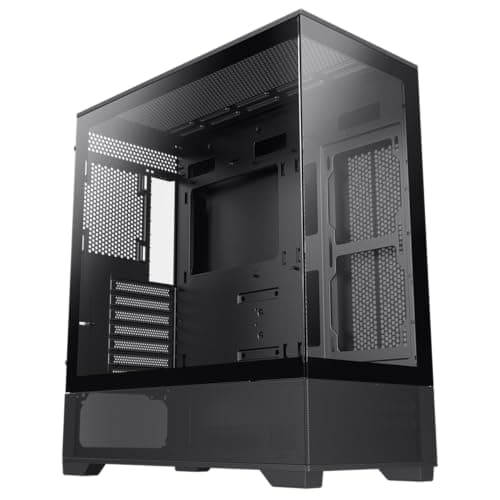 GameMax Vista AB ATX Mid Tower Black Tempered Glass Side Panel image