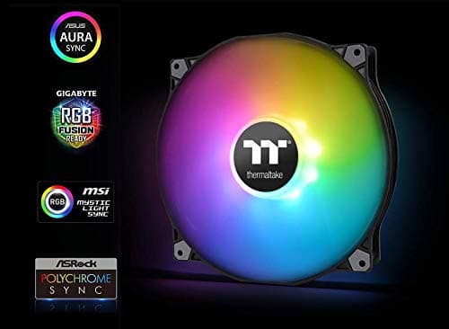 Thermaltake Pure 200mm Black ARGB PWM TT Premium Edition 129.54 CFM image