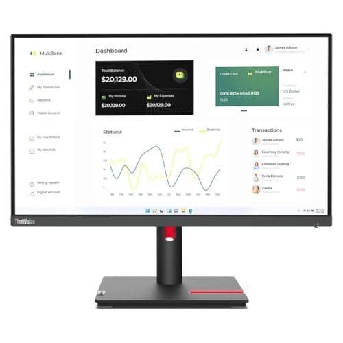 Lenovo ThinkVision T23i-30 23" 1080p 60Hz IPS Monitor image