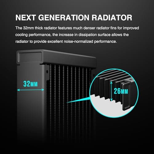 GAMDIAS CHIONE M4-360 Water 360mm 69.01 CFM Black image