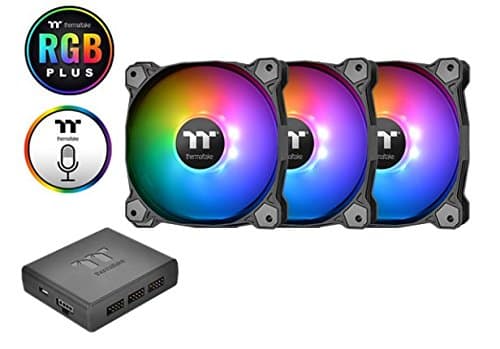 Thermaltake Pure Plus 120mm Black PWM RGB TT Premium Edition 3-Pack image