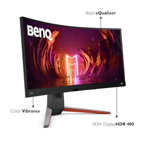 BenQ Mobiuz EX3410R 34" 1440p 144Hz VA Curved Monitor image