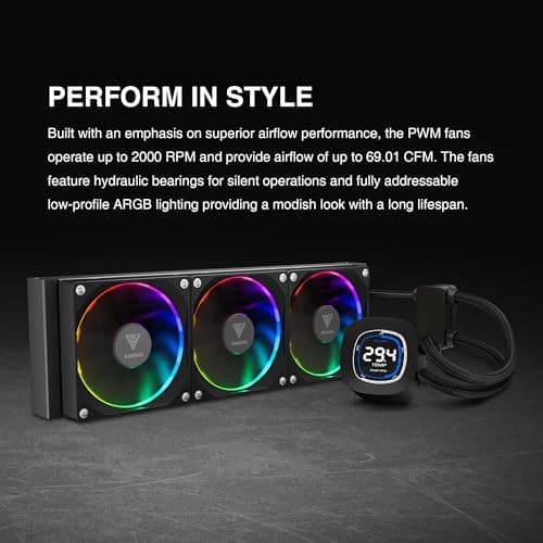 GAMDIAS CHIONE M4-240 Water 240mm Black image