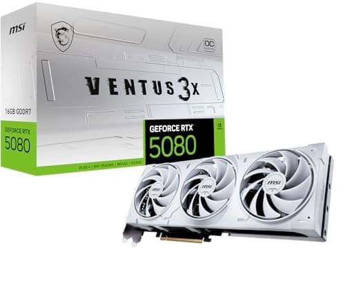 MSI VENTUS 3X OC GeForce RTX 5080 16GB GDDR7 White main image
