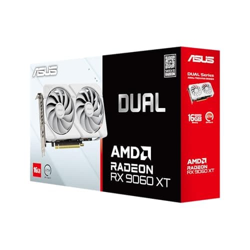 ASUS Dual Radeon RX 9060 XT 16GB GDDR6 White Edition image
