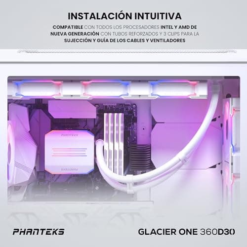 Phanteks GLACIER ONE D30 Water 360mm White image
