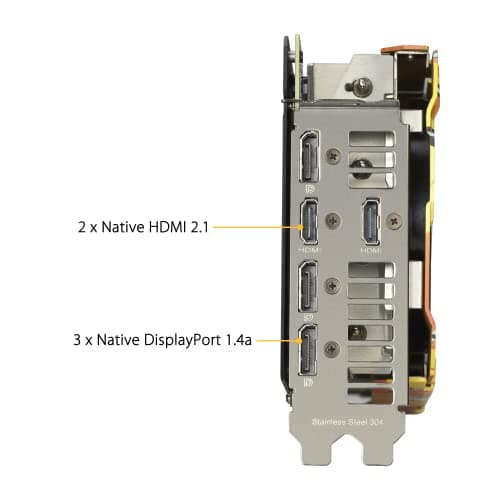 Asus TUF-RTX3060-O12G-DEMONSLAYER GeForce RTX 3060 12GB GDDR6 Orange / Black image