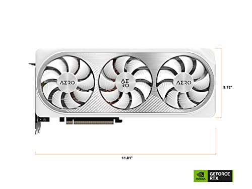 Gigabyte AERO OC GeForce RTX 4070 12GB GDDR6X White / Silver image